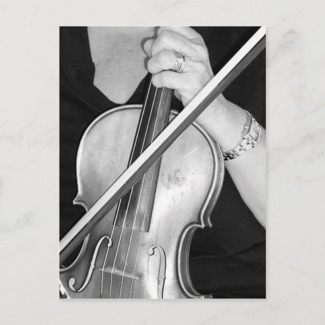 Violinist at Rest Postcard (Front)