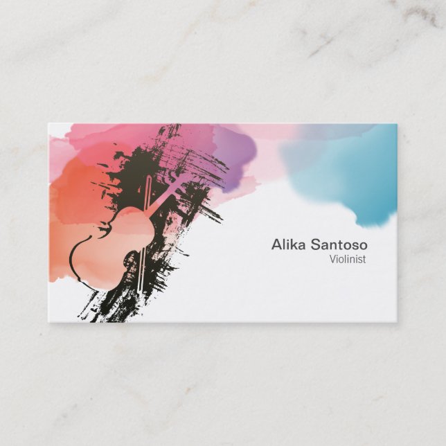 Violinist Business Card (Front)