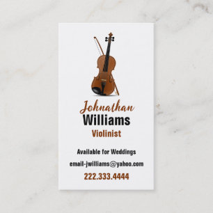 Violinist Business Card