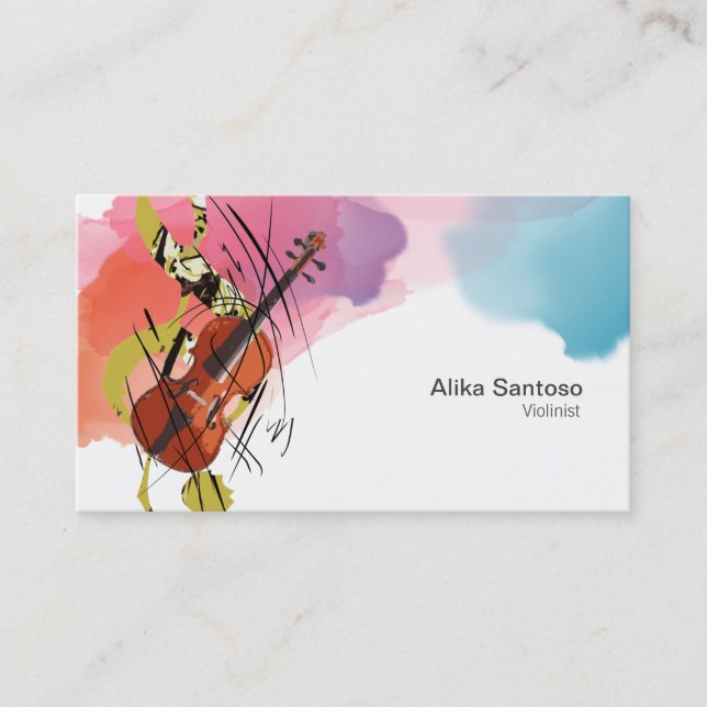 Violinist Business Card (Front)