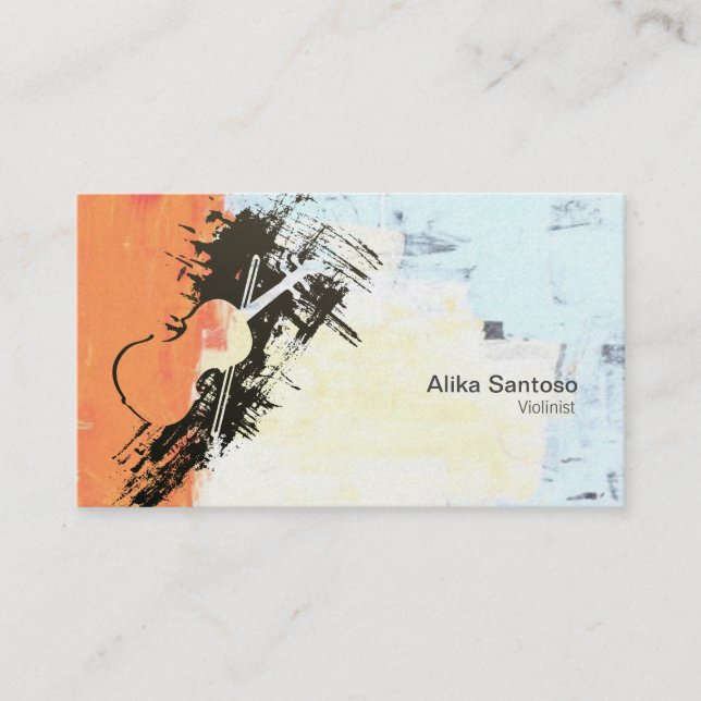 Violinist Business Card (Front)