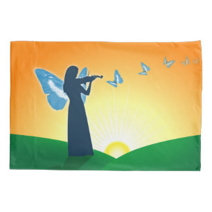 Violinist & Butterfly Pillowcase