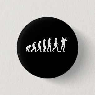 Violinist Evolution 3 Cm Round Badge