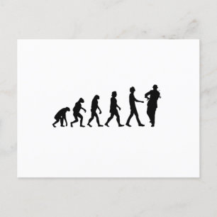 Violinist Evolution Postcard