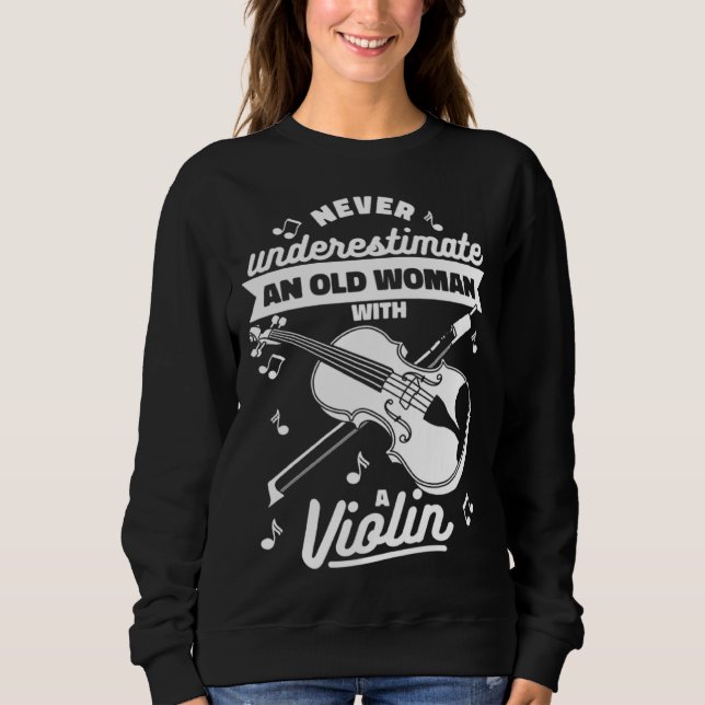 Violinist Fiddle Fiddler  Violin Sweatshirt (Front)