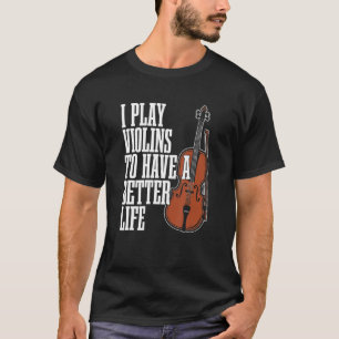 Violinist Fiddle Fiddler Violin T-Shirt