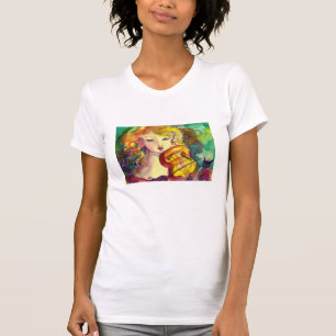 VIOLINIST GIRL ,VIOLIN AND CAT T-Shirt