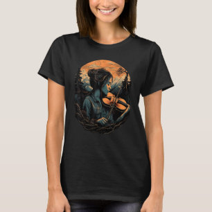 Violinist Girl Violin Musician String Player Class T-Shirt