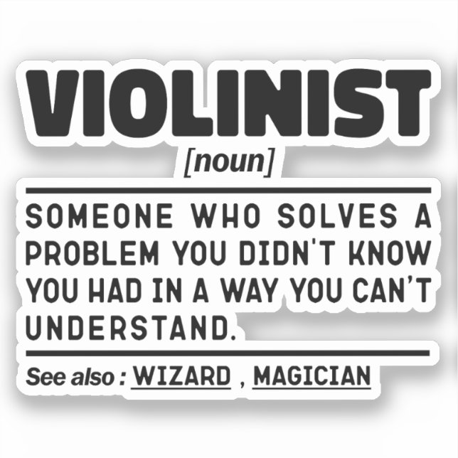 Violinist Noun Definition Violin Player Birthday  (Front)
