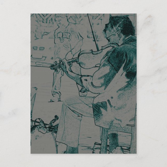Violinist Postcard (Front)