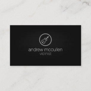Violinist Violin Icon Musician Business Card