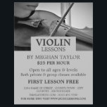 Violinist, Violin Lessons Advertising Flyer<br><div class="desc">Violinist,  Violin Lessons Advertising Flyers By The Business Card Store.</div>