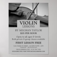 Violinist, Violin Lessons Advertising