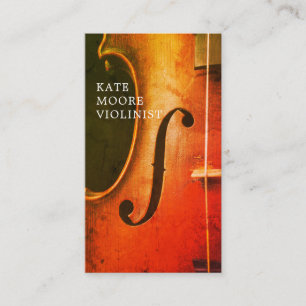 Violinist Violin Musician Business Card