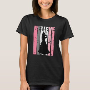 Violinist Violin Player Fan Believe Music Girl Ret T-Shirt