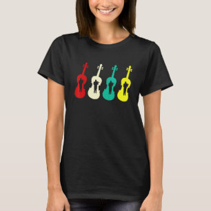 Violinists String Instrument Violin Player Silhoue T-Shirt