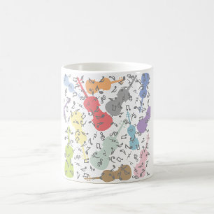 Violins And Musical Notes Coffee Mug