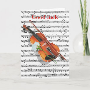 Violins and roses.... card