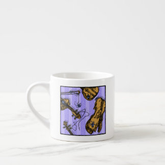 Violins and Spiders - Pop Goth Nightmare Surreal Espresso Cup