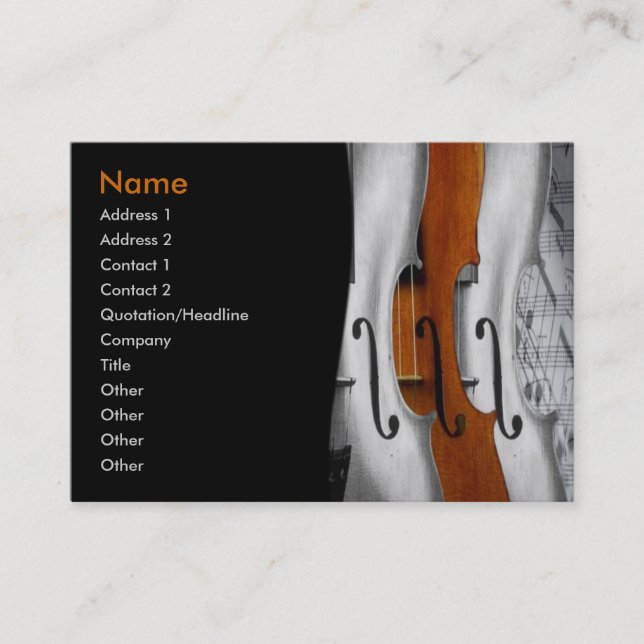 Violins Business Card (Front)