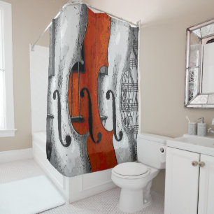 Violins Shower Curtain