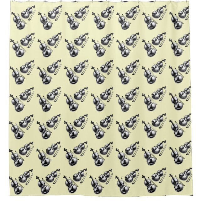 Violins Shower Curtain (Front)