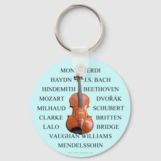 Violist Composers Key Ring (Front)