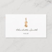 Violist Gold Elegant Musician White
