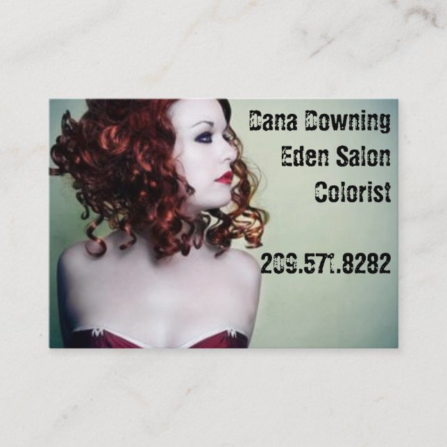 vionett, Dana DowningEden SalonColorist209.571.... Business Card (Front)