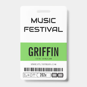 VIP ACCESS ALL ACCESS MUSIC FESTIVAL PASS ID BADGE