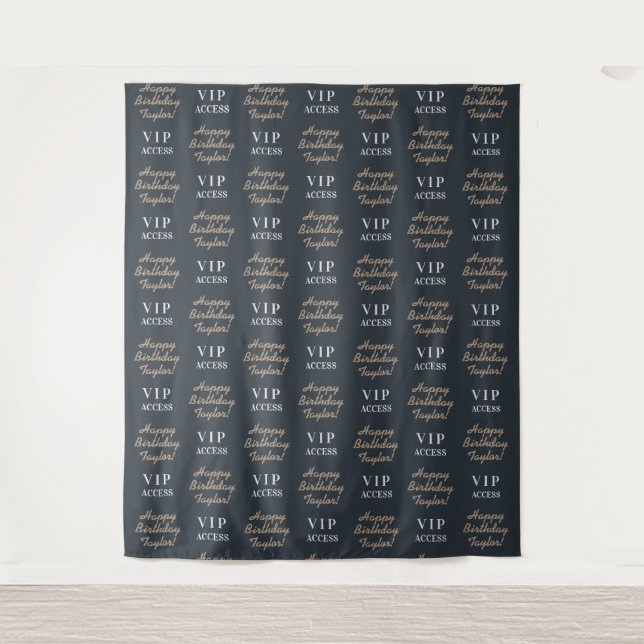 VIP Access Red Carpet | Step and Repeat Backdrop Tapestry (Front)