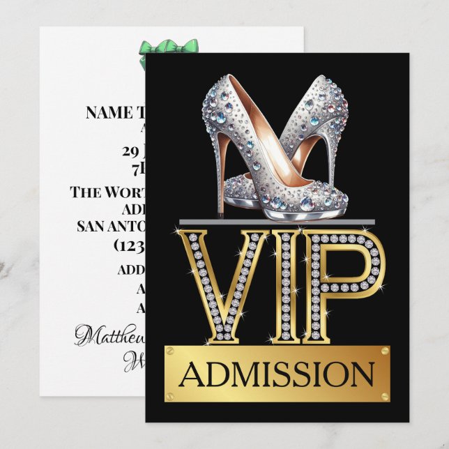  VIP Admission Invitation (Front/Back)