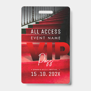 VIP All Access Event ID Badge