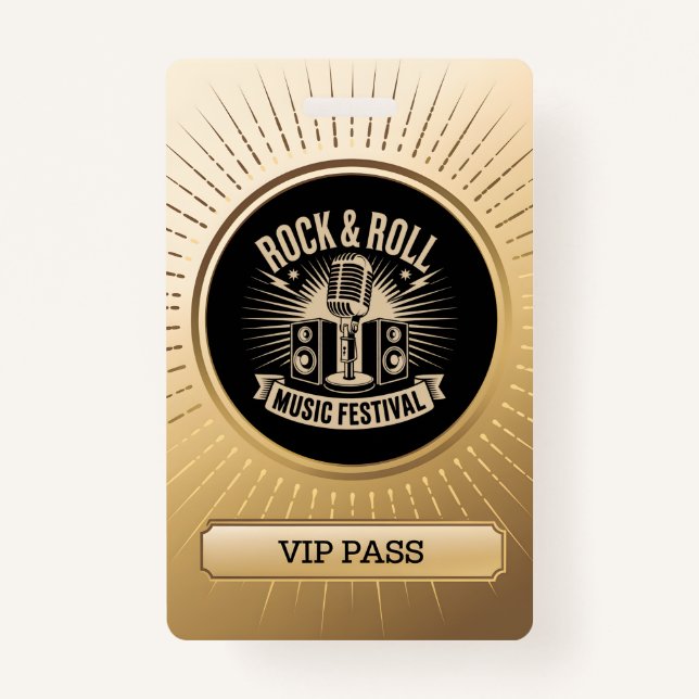 VIP All Access Pass Event ID Badge (Front)