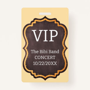 VIP Badge ID Badge
