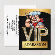 VIP Barbecue / Pig Pickin' INVITATION