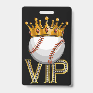 VIP Baseball Lanyard Badge ID Badge