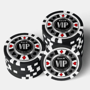 VIP Casino Poker Chip - Las Vegas - Red