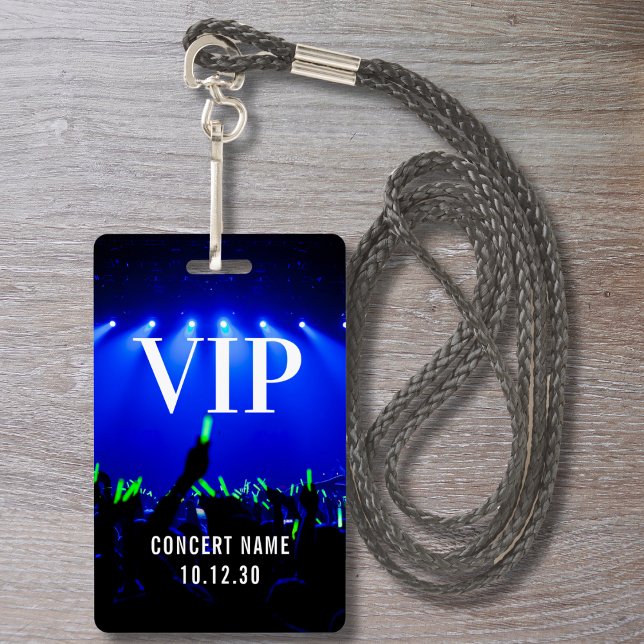 VIP Event Photo Custom Name Concert ID Badge (Creator Uploaded)