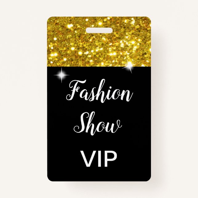 VIP Fashion Show Trade ID Badge (Front)