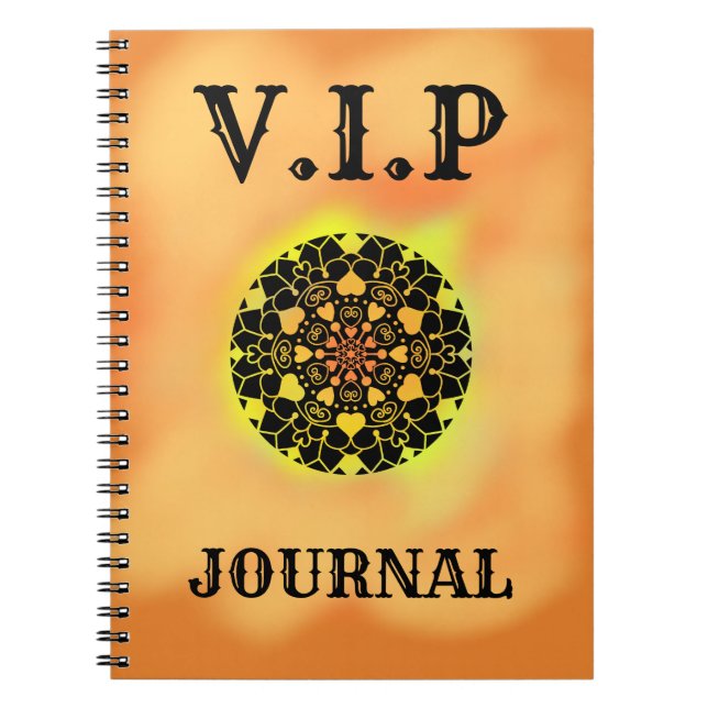 VIP Fun Mandala Creative Happy Notepad Journal (Front)