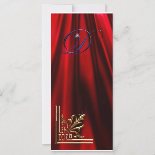 VIP Gold ”D” red, blue  Rack Card (Front)