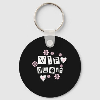 VIP Guest Flowers Key Ring