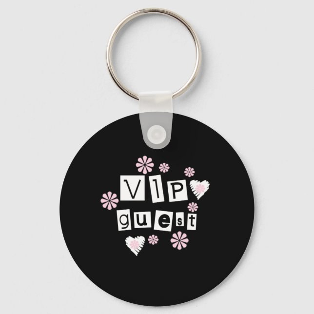VIP Guest Flowers Key Ring (Front)