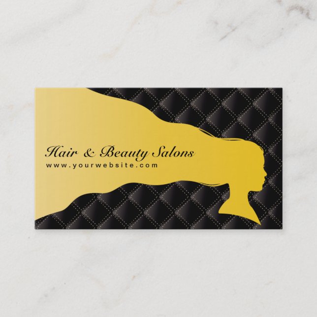 VIP Hair & Beauty Salons Business Card (Front)