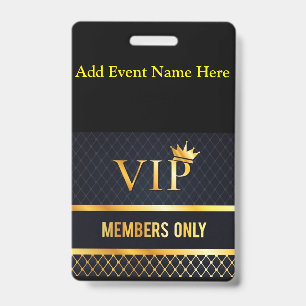 VIP ID BADGE