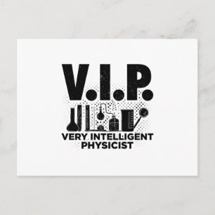 VIP Intelligent Physicist   Physics Gift Ideas Postcard