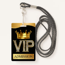 VIP Lanyard BADGE