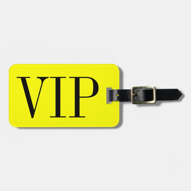VIP luggage tag for bags and suitcases (Front Horizontal)