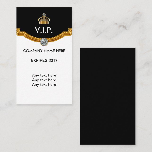 VIP Membership Cards (Front/Back)